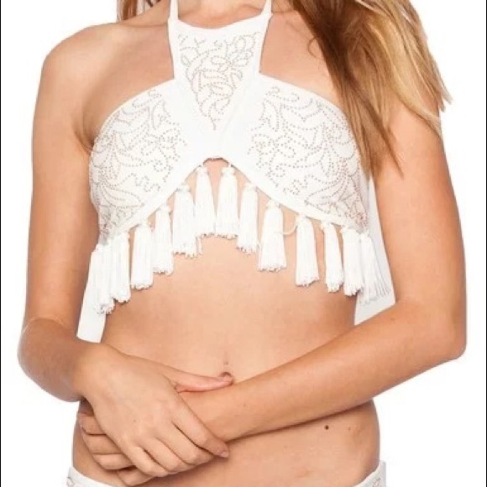 Beach Riot bridal collection tassel bikini set